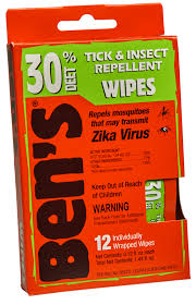 Ben's tick and insect repellent wipes