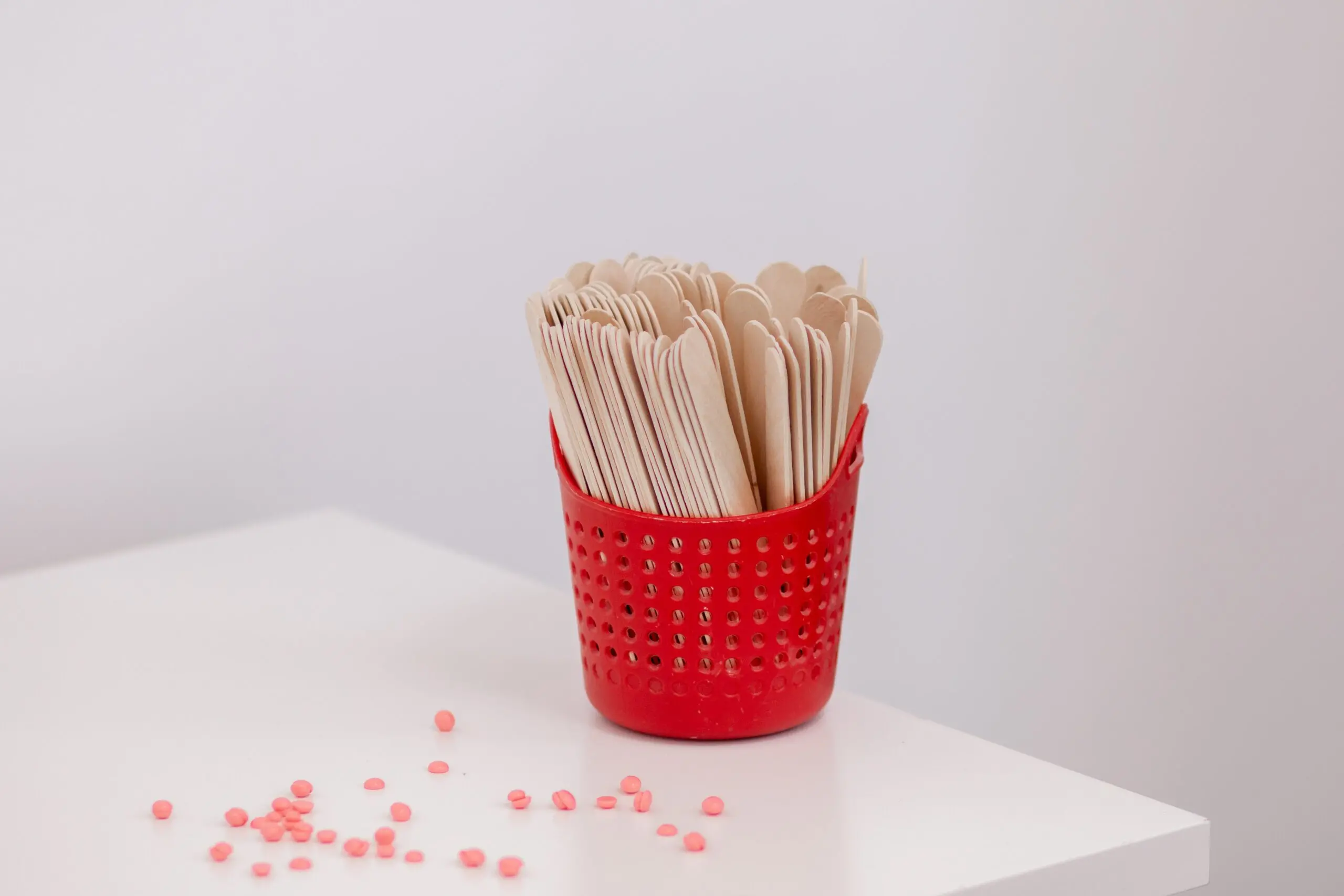 a photo pf prescription antibiotics and tongue depressors on a counter
