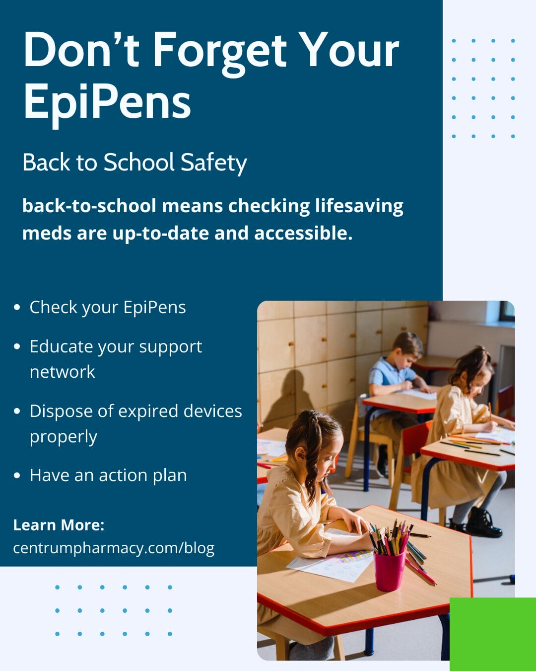 Back to School Safety: Don’t Forget Your EpiPens